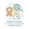 Pediatric oncology concept icon