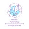 Pediatric pulmonology concept icon