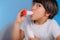 Pediatric Pulmonology, Pulmonologist Helping Little Boy with Inhaler