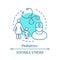 Pediatrics concept icon