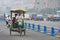 Pedicab on the road, Chengdu, China