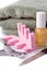 Pedicure beauty set and towel