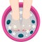 Pedicure Female Feet Spa Bowl