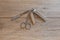 Pedicure Manicure Set close up. Finger nail clipper, toe nail clipper, nail file, scissor