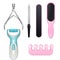 Pedicure Tools Realistic Icon Set