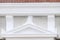 Pediment over a door and frieze