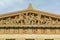 Pediment of Parthenon in Nashville, Tennessee, USA