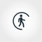 Pedometer icon from measurement icons collection. Creative element design pedometer icon. Web design, apps, software