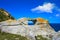 Pedra da Campa stone hole in Islas Cies islands