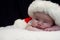 Peeking Baby Santa