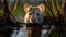 Peeking Mouse: Characterful Animal Portrait In Vignette Style