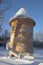 Peel tower winter day. Pavlovsk