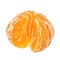 Peeled mandarin or clementine isolated