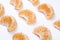 Peeled mandarin closeup