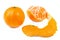 Peeled mandarin isolated