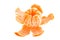 Peeled sweet clementine