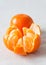 Peeled tangerine