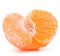 Peeled tangerine or mandarin fruit half