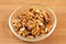 Peeled walnuts in bowl