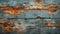 Peeling Blue Paint On Cracked Wooden Planks - Rustic Realism Texture