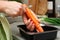 Peeling carrot