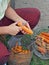 Peeling carrots 2