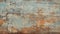 Peeling Orange Wood Painting - Rustic Texture In Beige And Cyan