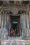 Peep into Andal sanctuary at Chennakeshava Temple in Belur Karnataka India.