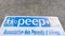 Peep logo sign and french text brand of Federation des parents d`eleves de l`