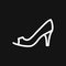 Peep-toe icon. High heels illustration. Shoes illustration. Shoes icon. Vector illustration