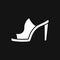 Peep-toe icon. High heels illustration. Shoes illustration. Shoes icon. Vector illustration