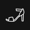 Peep-toe icon. High heels illustration. Shoes illustration. Shoes icon. Vector illustration