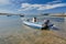 Peer and boats at Vila Nova de Milfontes, Portugal