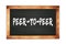 PEER-TO-PEER text written on wooden frame school blackboard