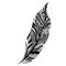 Peerless Decorative black and white Feather, Patterned design