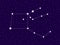 Pegasus constellation. Starry night sky. Cluster of stars and galaxies. Deep space. Vector