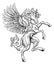 Pegasus Rearing Rampant Wings Coat Of Arms Horse