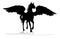 Pegasus Silhouette Mythological Winged Horse