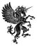 Pegasus Unicorn Rearing Rampant Crest Wings Horse