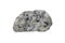 Pegmatite granite rocks isolated on white background.