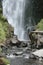 Peguche Falls Framed by Rocks