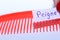 Peigne word in French for Comb in English