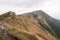 Pekelnik and Velky Krivan hill in Mala Fatra mountains in Slovakia