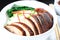 Peking duck rice topping