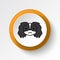 pekingese, emoji, irritated multicolored button icon. Signs and symbols icon can be used for web, logo, mobile app, UI, UX