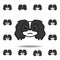 pekingese emoji irritated multicolored icon. Set of pekingese emoji illustration icons. Signs, symbols can be used for web, logo,