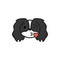 Pekingese, emoji, kissing heart multicolored icon. Signs and symbols icon can be used for web, logo, mobile app, UI UX