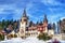 Peles Castle Romania in a clear winter day