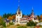 Peles Castle, Sinaia, Prahova County, Romania: Famous Neo-Renaissance castle in autumn colours