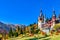 Peles Castle, Sinaia, Prahova County, Romania: Famous Neo-Renaissance castle in autumn colours